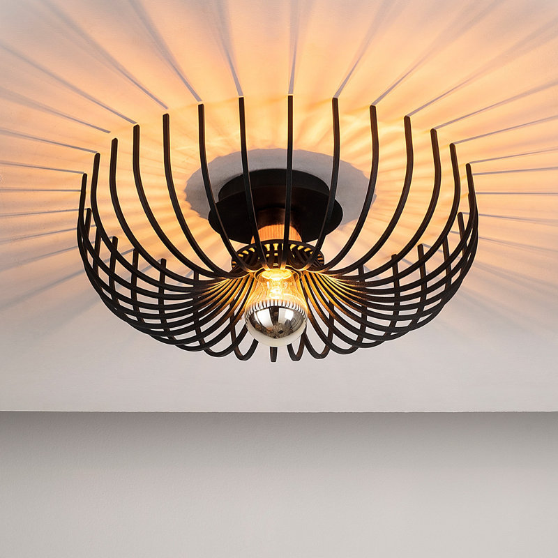 Lustre géométrique Ruthene, Noir mat