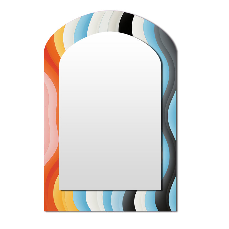 Miroir mural Opt Ar Delirum I, 43 po x 33 po
