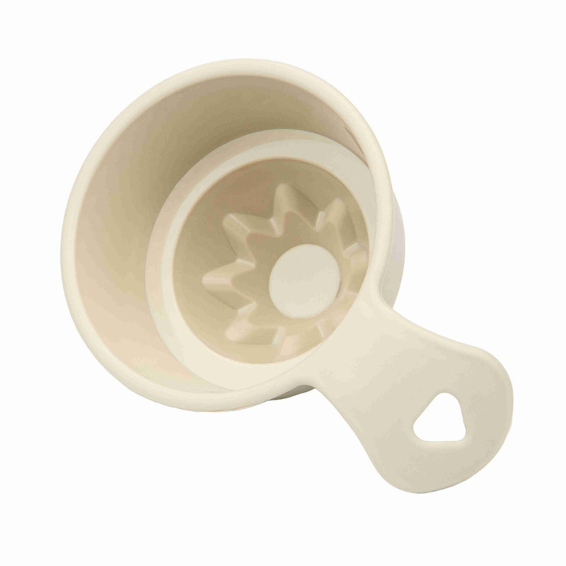 BPA Free Cream Plastic Bowl Set (2 Pieces), 3.4 x 5.9 x 3.9 inches | 100% Durable Plastic, Lightweight and Versatile | Ideal for Serving Snacks and Meals, Not Microwave or Dishwasher Safe
