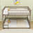 Full XL Over Queen Wood Bunk Bed With Guardrails, Detachable Design-1260808301