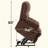 23" Seat Width And High Back Large Size Chenille Power Lift Recliner Chair With 8-Point Vibration Massage And Lumbar Heating
