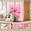 Paravent 4 panneaux séparateur pliant en toile de rose Royal