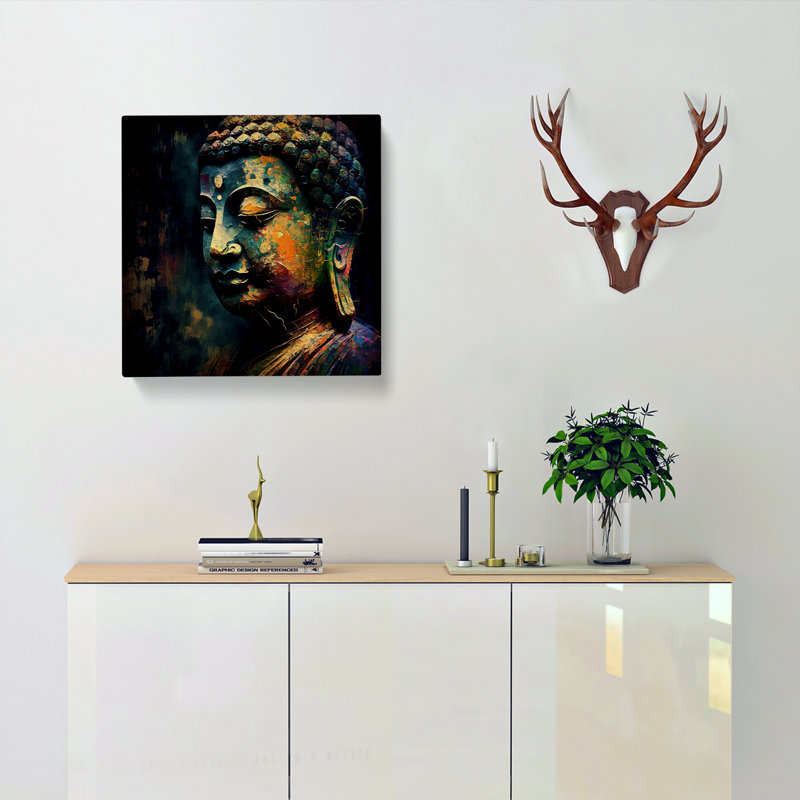 Buddha Expressionism - No Frame Print, 50cm H x 50cm W x 3cm D