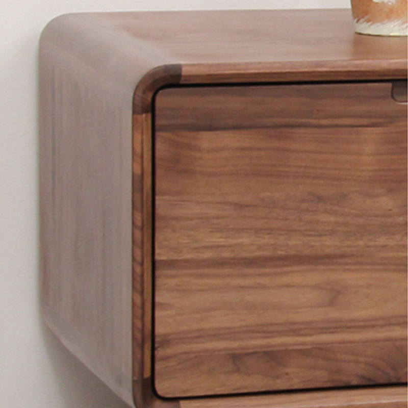 Nordic style solid wood TV cabinet