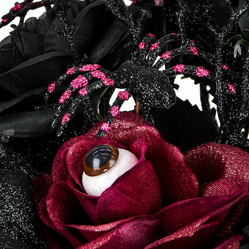Rose noire d'Halloween 18 po