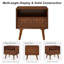 Table de chevet 22 po Mid-Century