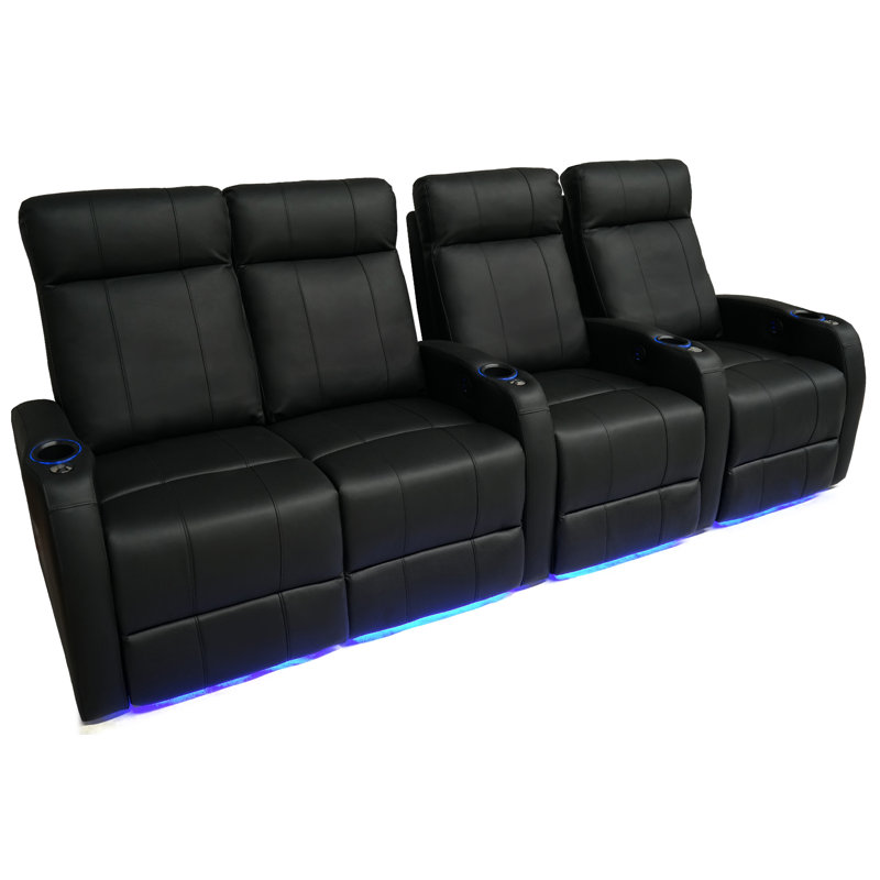 Causeuse de cinéma maison en cuir