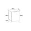 Table de chevet Yusuf en blanc