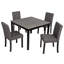 Ensemble de table de salle à manger 5 pièces avec 4 chaises