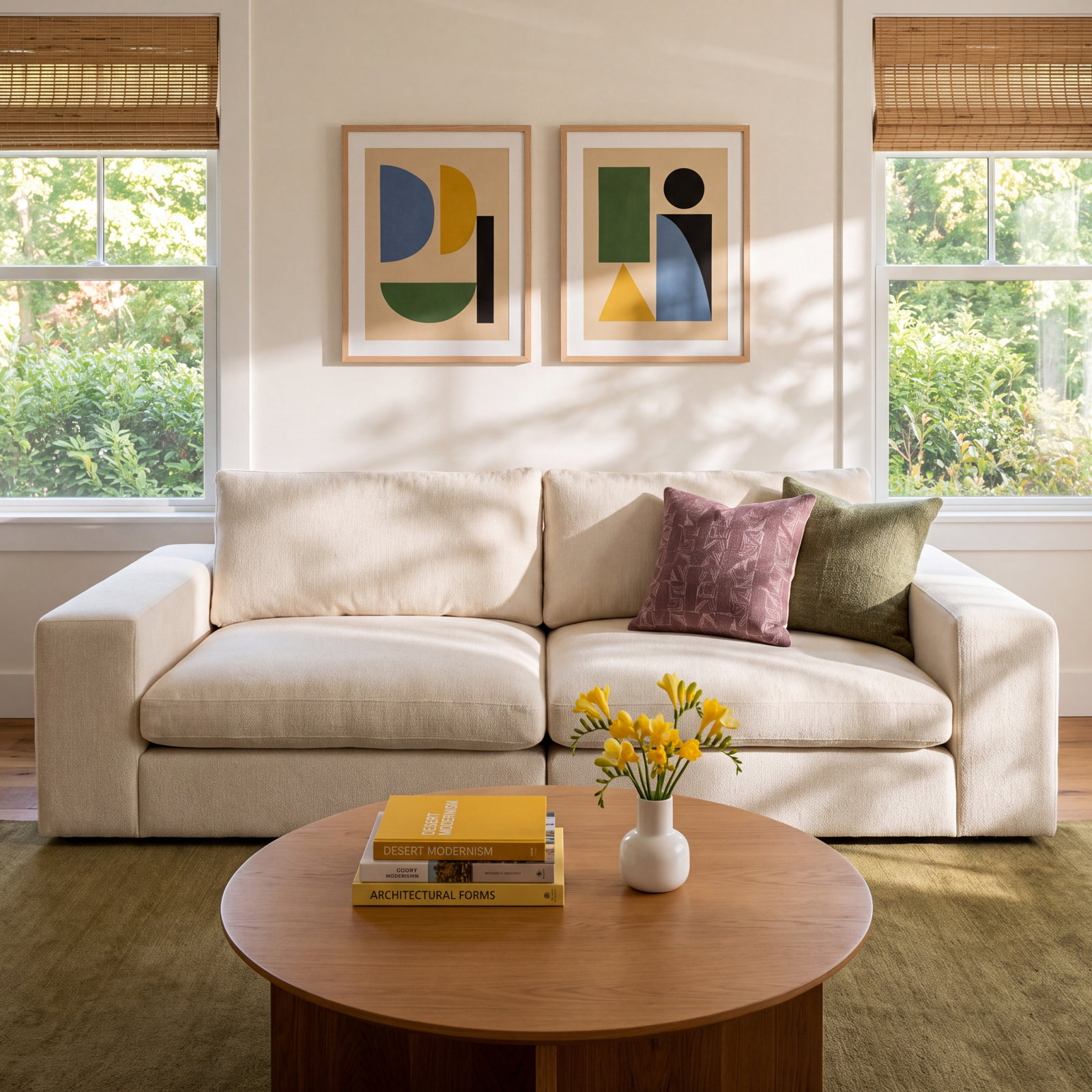 Ojai 100" Modular Sofa, Beige