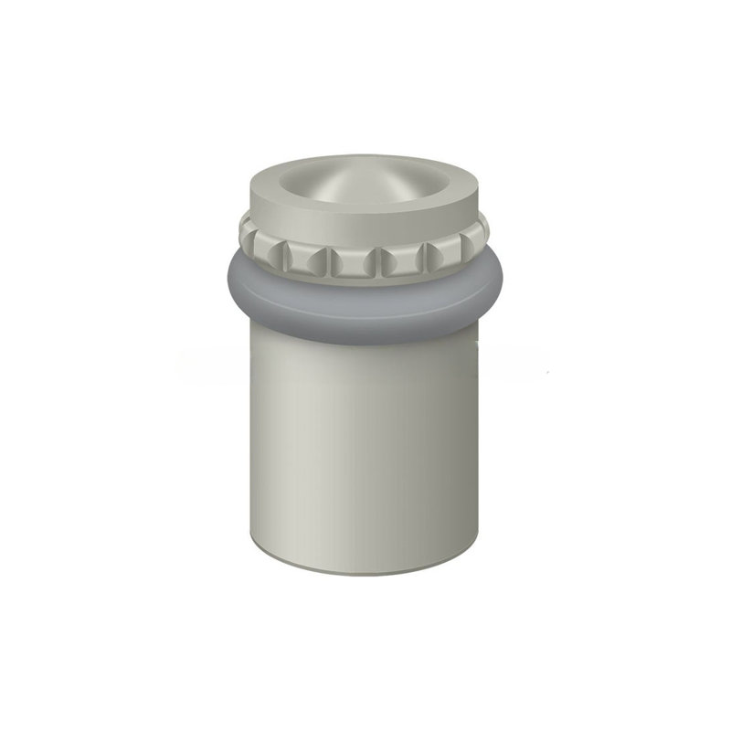 Capuchon de plancher universel rond 2 1/2 po Deltana UFBP5000U15, laiton massif et nickel brossé, Nickel brossé
