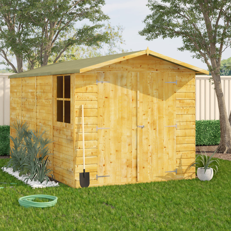 Jersey 7 ft. W x 13 ft. D Shiplap Workshop Shed, Dip Treated, Yes