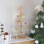 Wooden Christmas Tree with Stand Brown Bamboo-1332313353