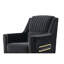 Chaise rembourrée en tissu et velours Melody