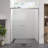 Hardware 56 - 60"X74" Double Sliding Shower Door With 1/4" (6Mm) Tempered Glass, And Waterproof Design For Bathroom 74" High Aluminum Glass Stainless Steel Handle, Easy Installation Safe In-121004715
