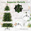 Arbre de Noël 72 "avec 350 lumières DEL et 11 modes d'éclairage