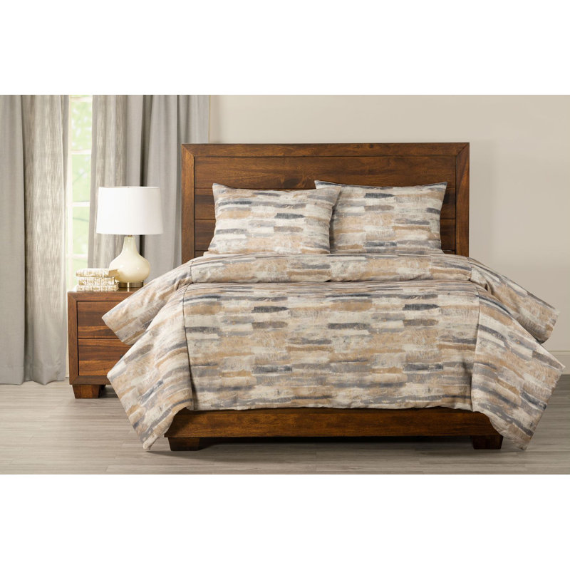Sedona Abstract Print Duvet Cover Set, Queen Duvet Cover + 2 Queen Shams