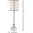 Ryelan 32" H Metal and Stone Buffet Lamp with Linen Drum Shade 