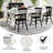 Eternity Rectangular Solid Pine Farm Dining Table with Folding X-Style Legs-88870828-88870829