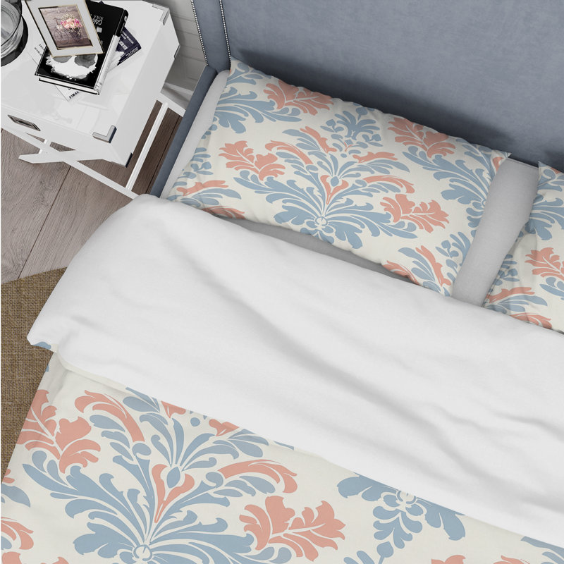 Ensemble de housse de couette Damask, Housse de couette simple + 2 taies décoratives st