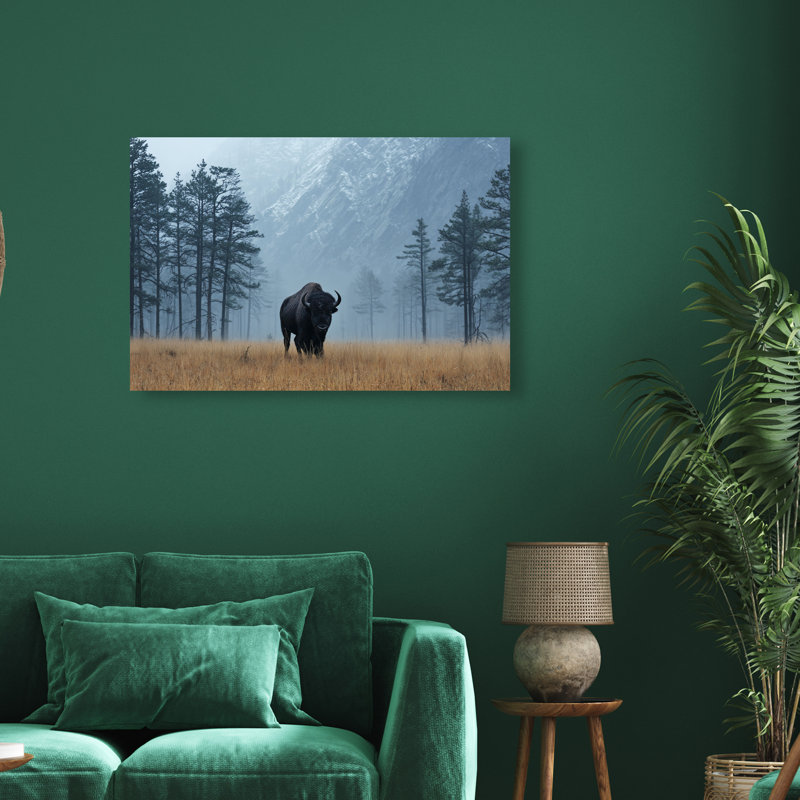 Mountain Bison II Print by Oliver Gal, 24" H x 36" W, Gallery Wrapped