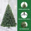  Artificial Hinged Christmas Tree Snow Flocked White-282973865
