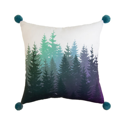 Pom-poms Reversible Throw Pillow