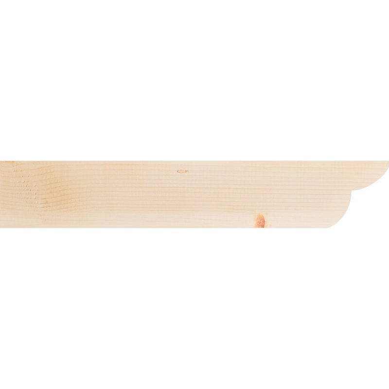 Queue de chevron lisse Crestline, Douglas, H 6 po x l 32 po x P 3,5 po