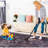 Area Rug, Washable Rug, Low-Pile, Non-Slip, Non-Shedding, Foldable, Kid & Pet Friendly - Area Rugs For Living Room, Bedroom, Kitchen (Burgundy/Black)-82233724