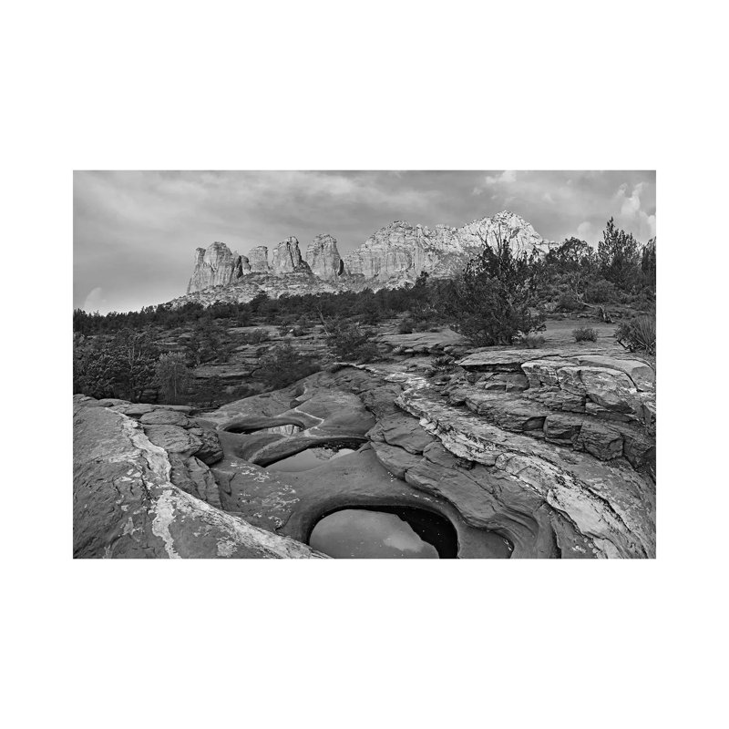 Seven Sacred Pools and Coffee Pot Rock, Red Rock-Secret Mountain Wilderness, Arizona 1 Piece Wrapped Canvas Wall Art