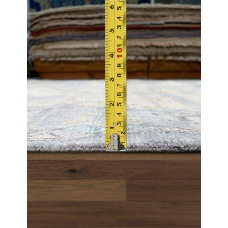 Oriental Area Rug in Light Blue