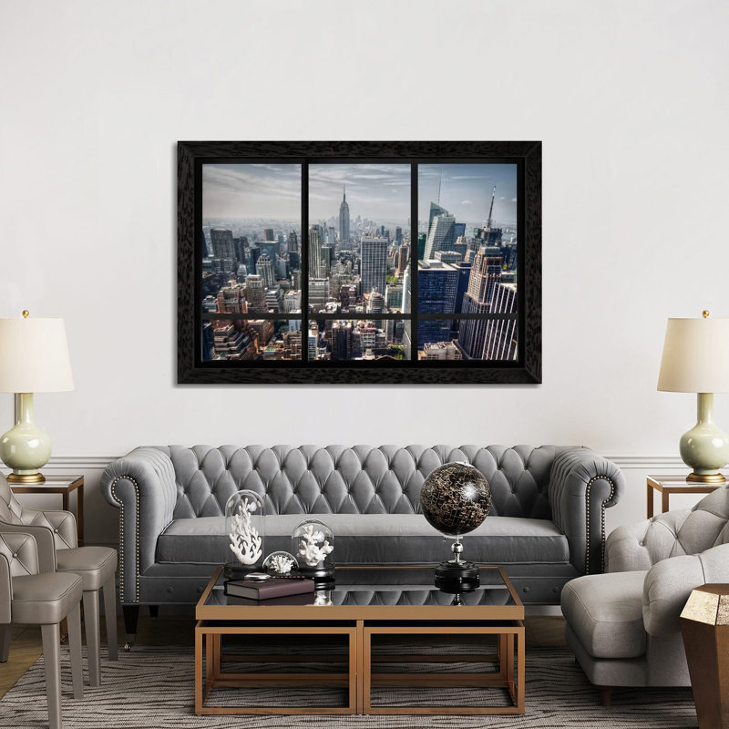 Print on Canvas, Black Framed, 152.5 cm H x 101.5 cm W