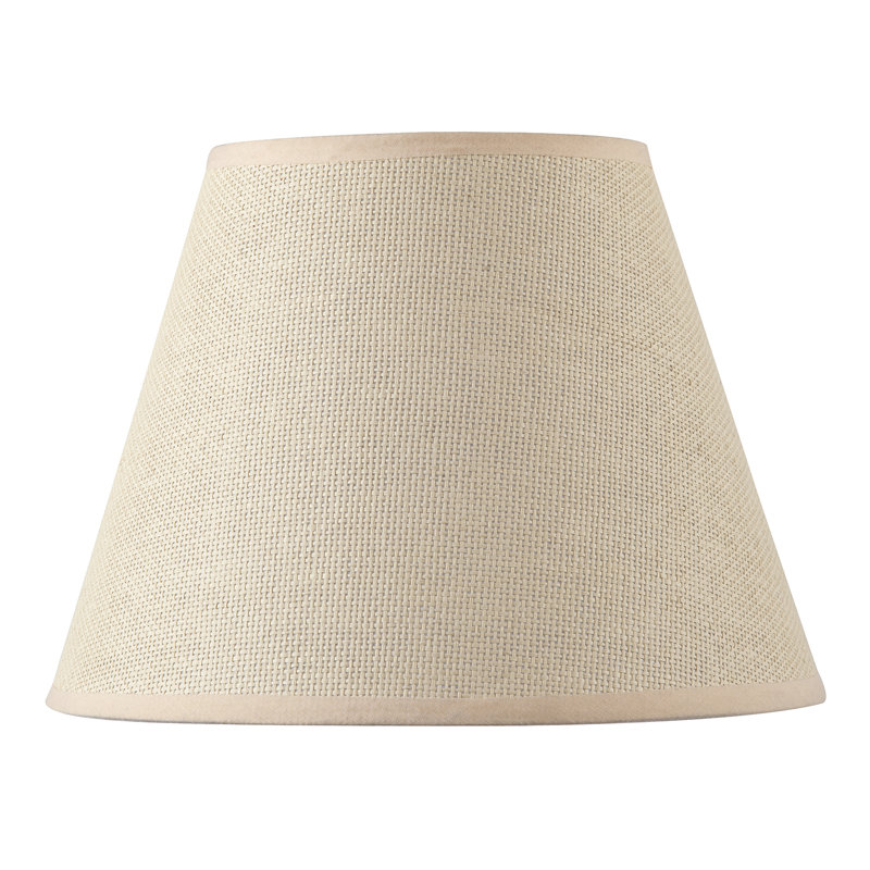 Traditional Tweed Lamp Shade With Cotton Fabric Trims By, Pink