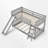 Floor Bunk Bed With Slide-419461454-419461455