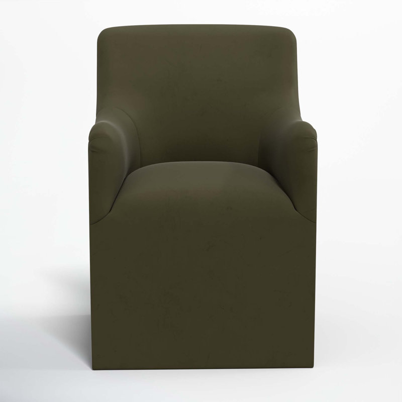 Howth 20.75'' H Upholstered Armchair, Classic Loden Velvet