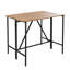 Table de bistro en bois résistant aux intempéries et huit tabourets avec coussins, pour repas en plein air (démontable).