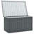 vidaXL Storage Box Grey Galvanized Steel, Plastic Large