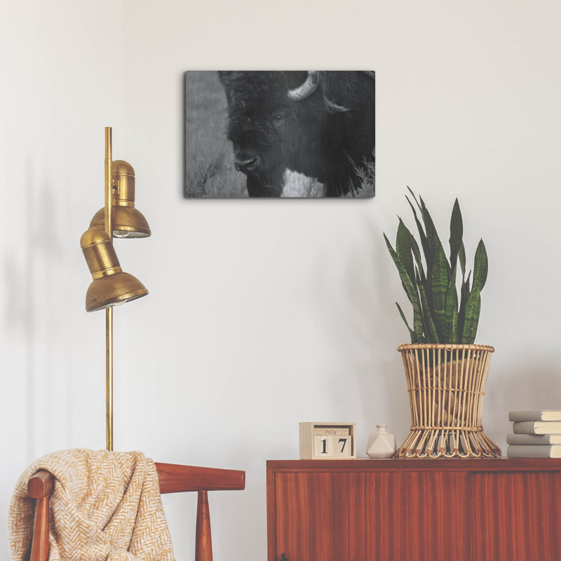 «Yellowstone Bison» par Lori Deiter, H 16 po x l 24 po