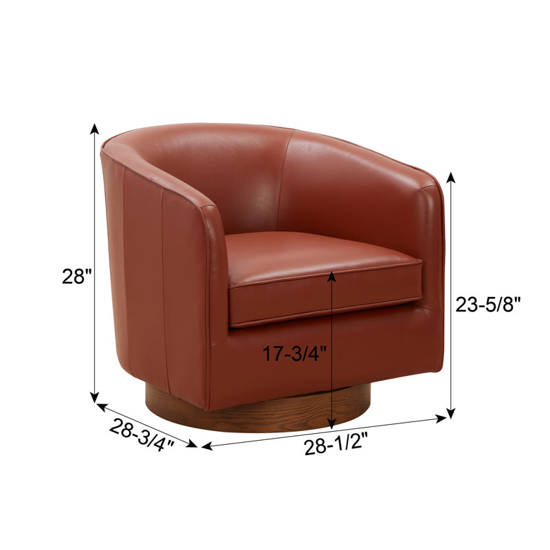 Chaise pivotante Tessa, Caramel