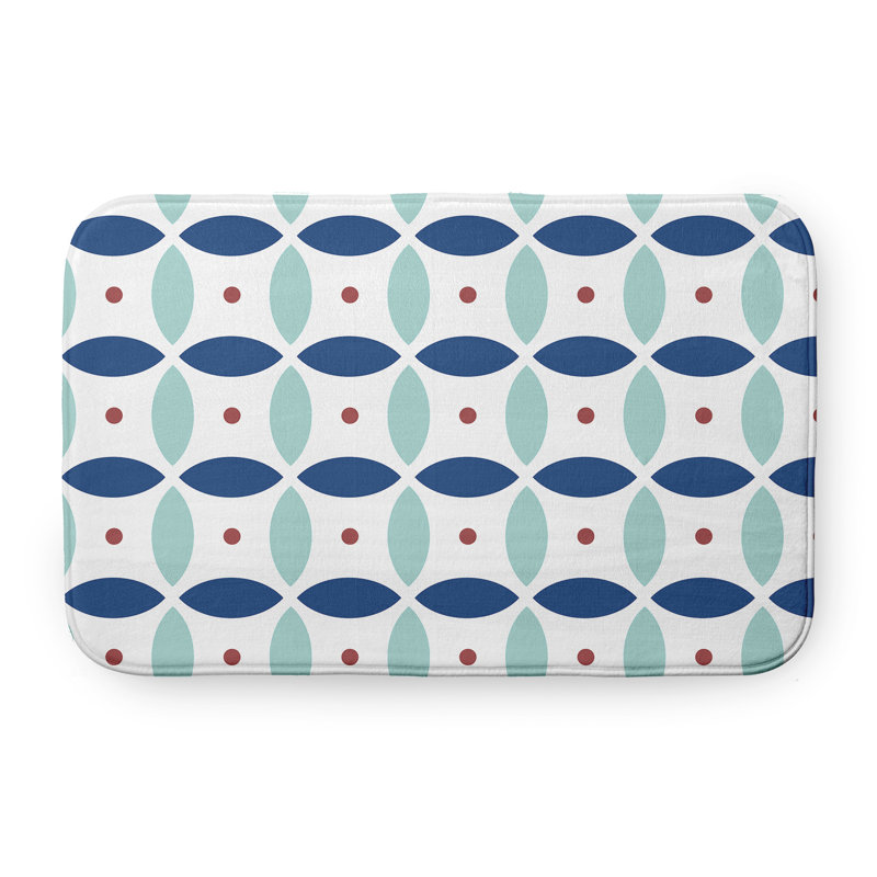 Tapis de bain Subline, L 21 po x L 34 po, Bleu