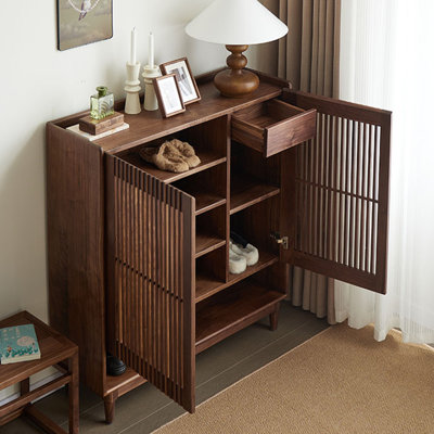 Retro large storage shoe cabinet