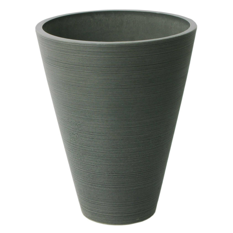 Pot de fleurs en composite Georgeson, Anthracite
