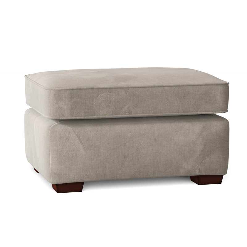 Keaton 31" Rectangle Standard Ottoman, Tweetie 10 Beige Performance Velvet