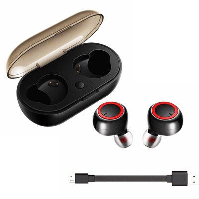 5 Core Wireless Ear Buds 2Pack Mini Bluetooth Noise Cancelling Earbud Headphones 32H Playtime IPX8 -  EP01 2PCS