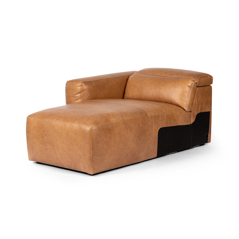 Radley Chaise Sectional, Left Hand Facing, Sonoma Butterscotch Top Grain Leather