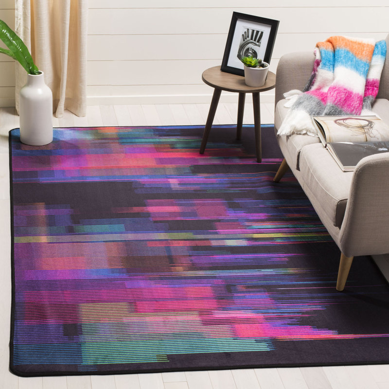 Ellesmere Performance Machine Washable Abstract Rug, Rectangle 4' x 6'
