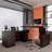66.93" L-Shaped Height Adjustable Standing Desk With Pre-Assembled Frame and Lockable Cabinet-626097633-616328559