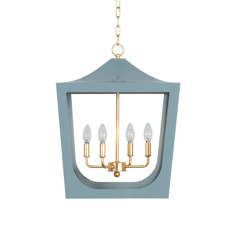 Wimble 4 - Light Chandelier, Blue
