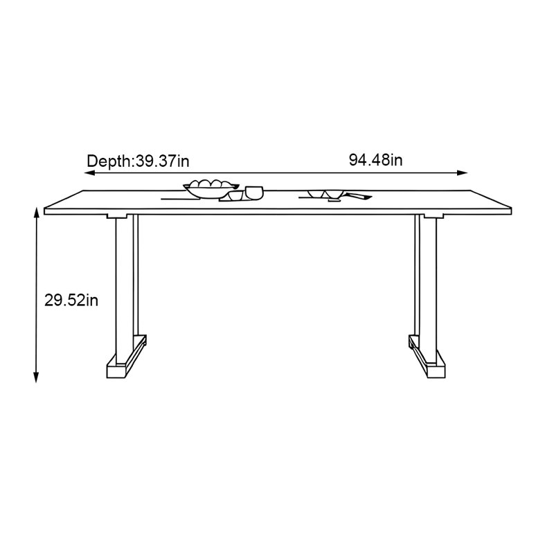 Verdon, 29.52"H x 94.48"L x 39.37"W