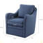 Fauteuil pivotant Brianne, confort - large
